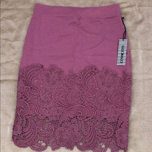 Pink Haute monde pencil skirt